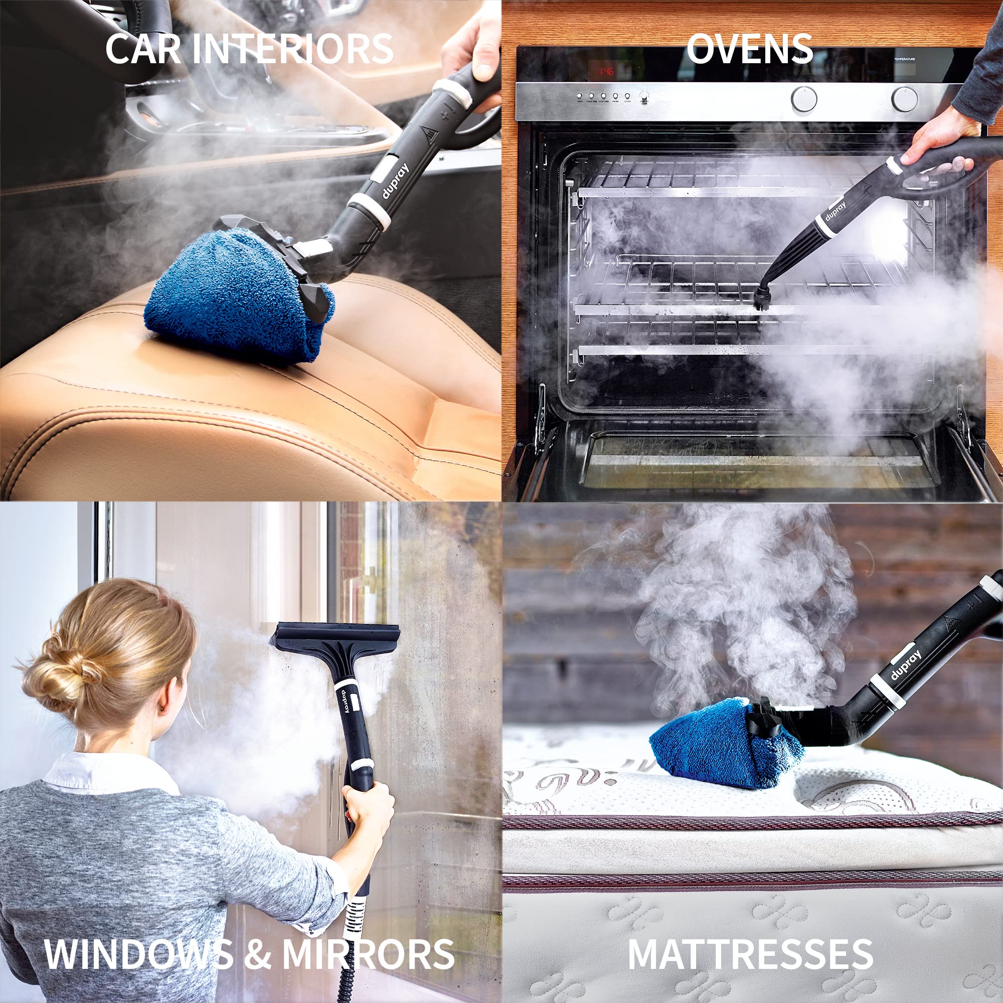 Dupray One Steam Cleaner  Portable, All Purpose, Disinfecting, Chemical Free Floor Steamer & Tile Cleaner Made In Europe For Hom